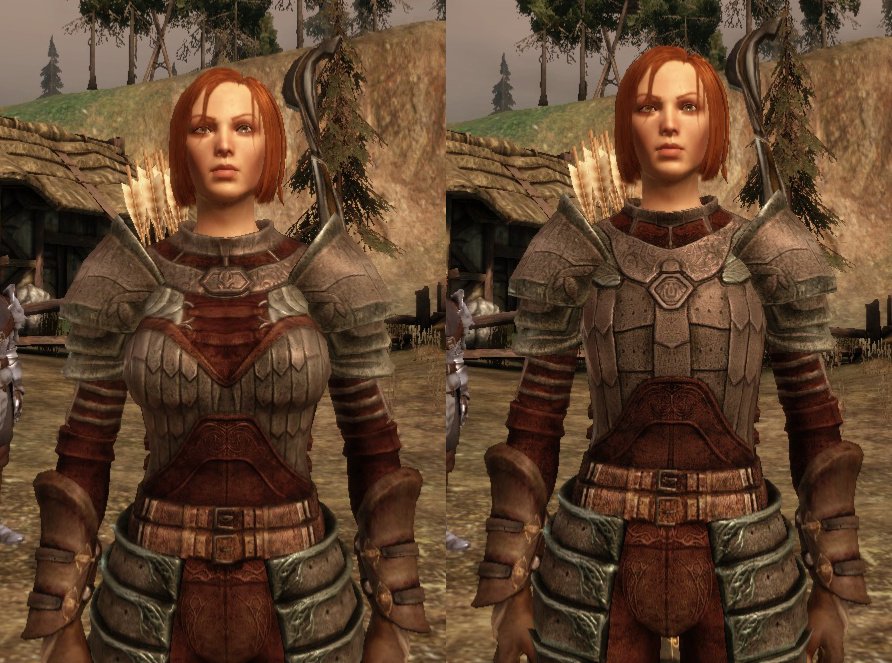 dragon age origins female armor